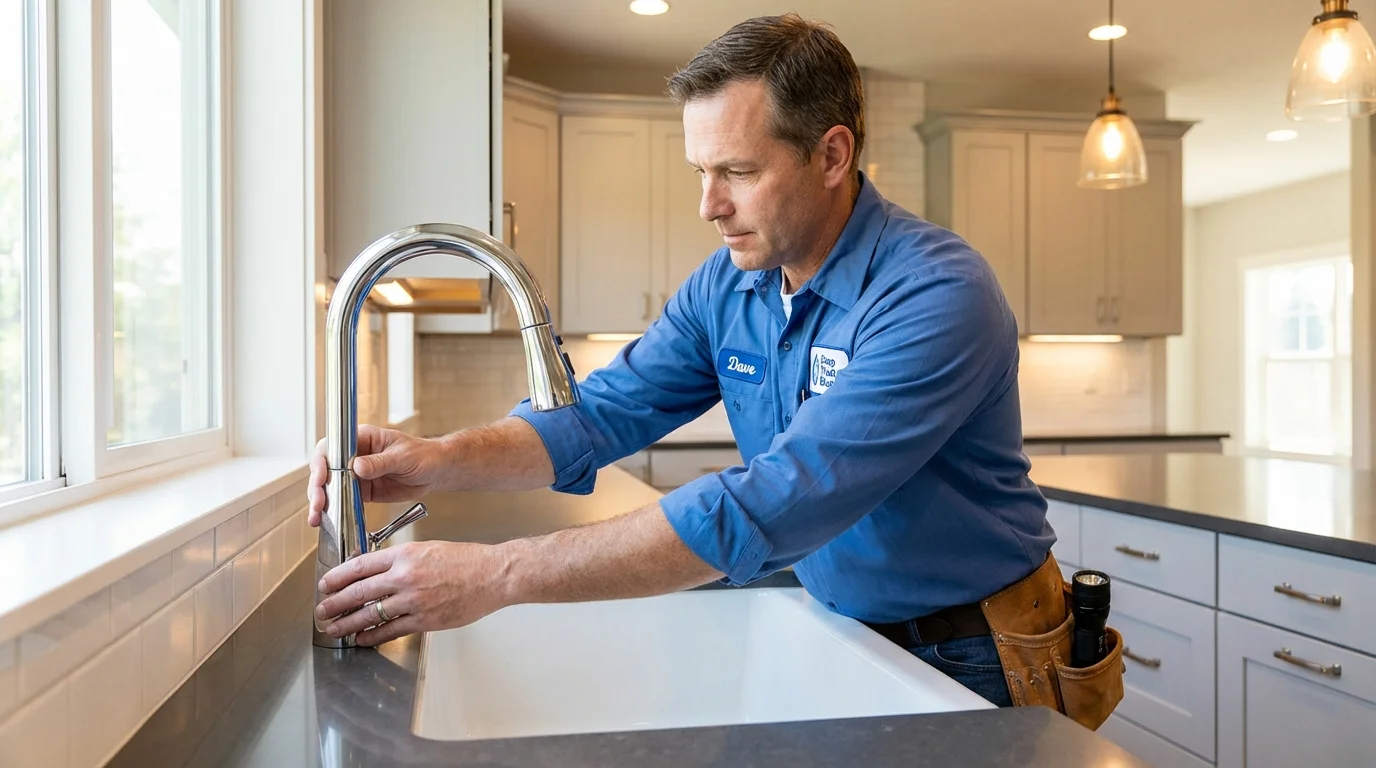 Kitchen faucet installation by Johns Plumbing LLC in Creede